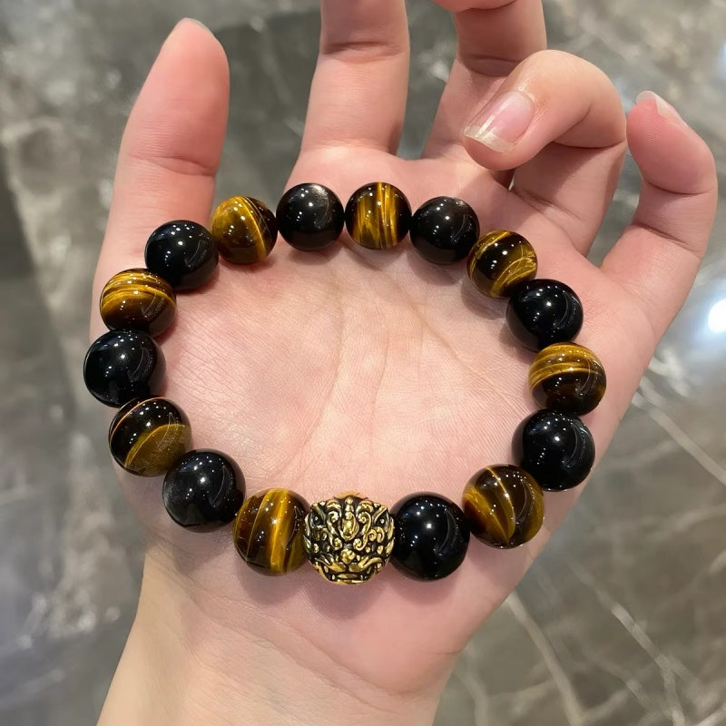 Bracelet stack styling on wrist