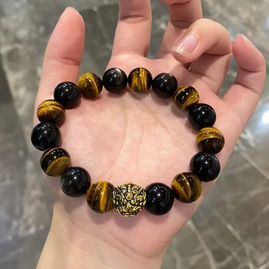 Bracelet stack styling on wrist