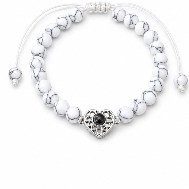 100 Languages "I Love You" Projection Heart Bracelet – Adjustable Couple Bracelet