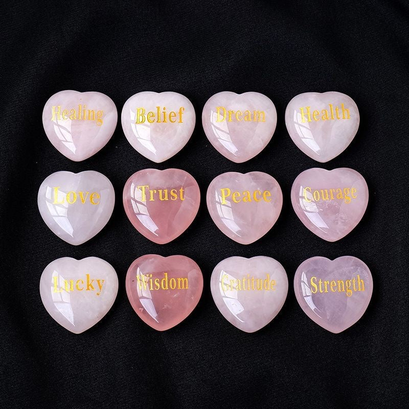 Rose quartz hearts banner - customize your own name