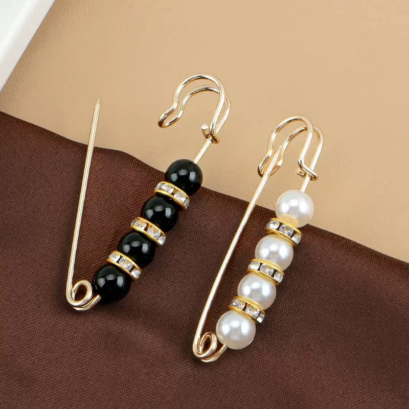 36-Piece Pearl Waist Cinch Pin Set – Decorative Clothing & Pants Tightener Pins