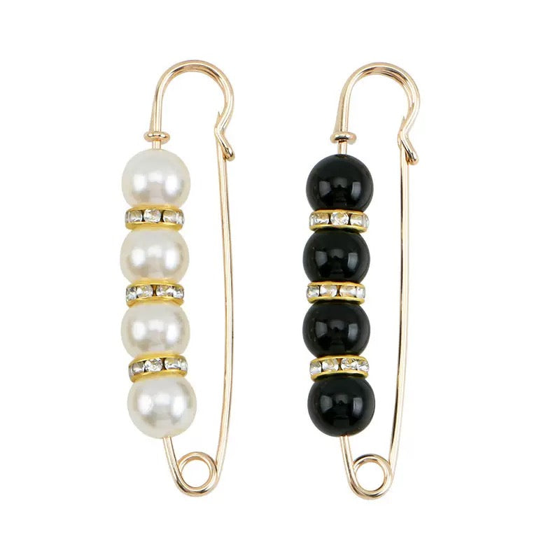 36-Piece Pearl Waist Cinch Pin Set – Decorative Clothing & Pants Tightener Pins